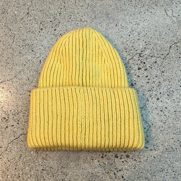 Acne Studios Yellow Logo Beanie - Picture 4 of 4